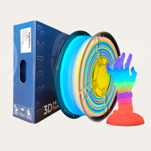 Filamento 3D TRONXY Pla Glow Arcoiris Luminiscente 1.75mm, 1kg - Imagen 1
