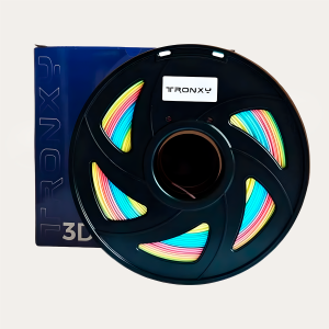 Filamento 3D TRONXY Pla Glow Arcoiris Luminiscente 1.75mm, 1kg - Imagen 2