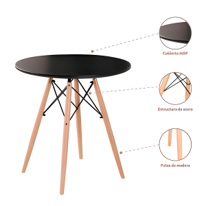 Mesa Redonda EAMES 60cm - Imagen 3