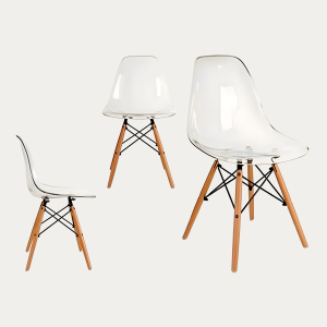 Silla EAMES Transparente - Pack 4 uni - Imagen 3