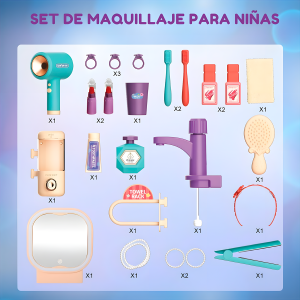 Juego de Maquillaje Tocador Vanity Dresser - Imagen 5