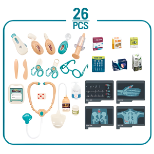 Set Juego Doctor Niños Estacion Médica Carrito 26 Piezas - Imagen 5