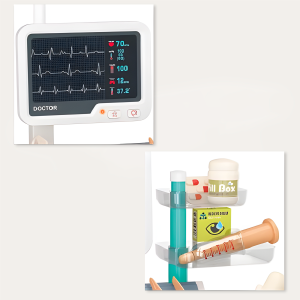 Set Juego Doctor Niños Estacion Médica Carrito 26 Piezas - Imagen 4