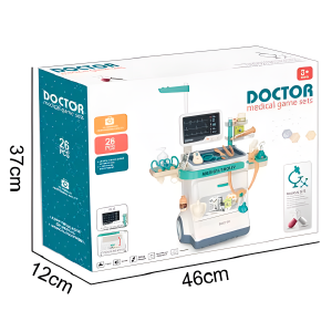 Set Juego Doctor Niños Estacion Médica Carrito 26 Piezas - Imagen 2