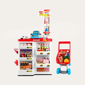 Juego Set Supermercado 60 Pcs con Carrito - Imagen 1