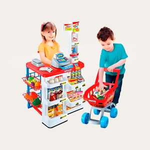 Juego Set Supermercado 60 Pcs con Carrito - Imagen 2