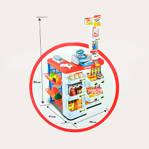 Juego Set Supermercado 60 Pcs con Carrito - Imagen 3