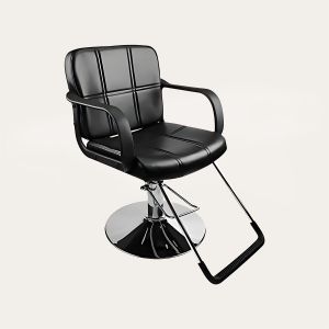 Silla Barberia Peluquería Slim Negro - Imagen 1
