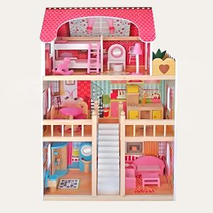 Casa de Muñecas de Madera - 3 pisos - Imagen 1