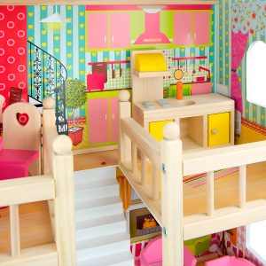Casa de Muñecas de Madera - 3 pisos - Imagen 3