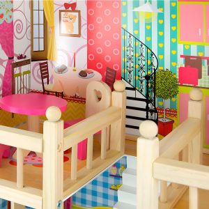 Casa de Muñecas de Madera - 3 pisos - Imagen 6