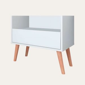 Arrimo Multiuso, Velador 1 Cajon - Blanco - Imagen 1