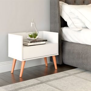 Arrimo Multiuso, Velador 1 Cajon - Blanco - Imagen 4