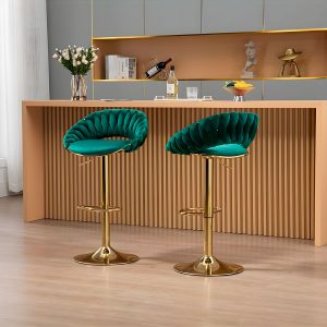 Taburetes Deluxe Terciopelo - Pack x2 - Imagen 5